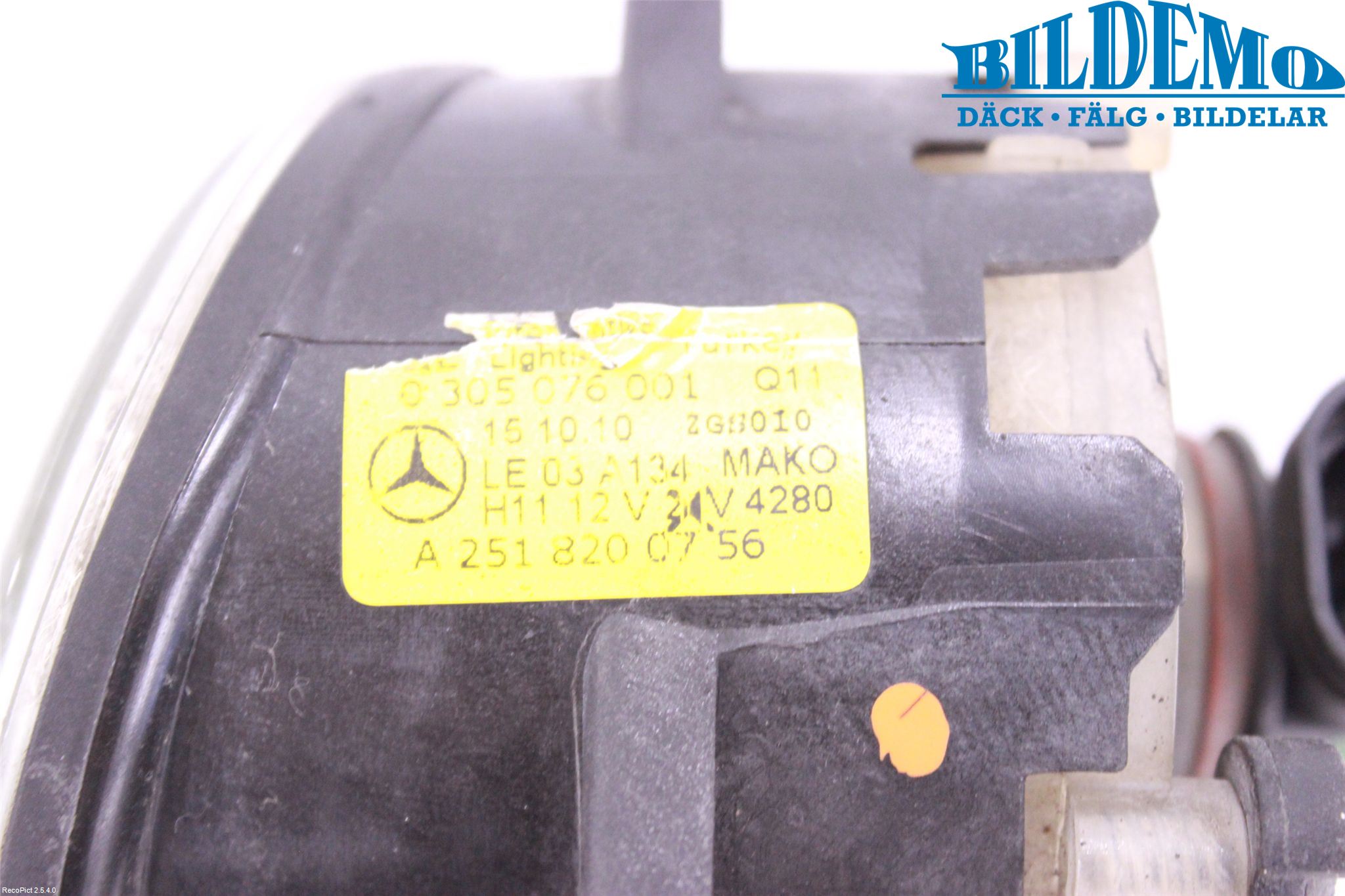 Mercedes-Benz MB B-KLASS (W245) 05-12 Frontlykt-Kurve-Tåkelys