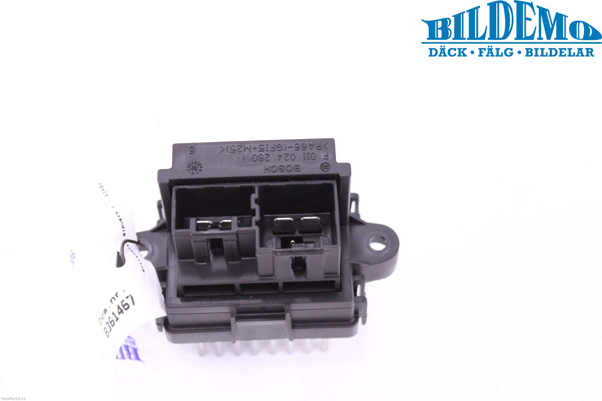 Saab 9-5 10-12 Varmeapparat Viftemotstand