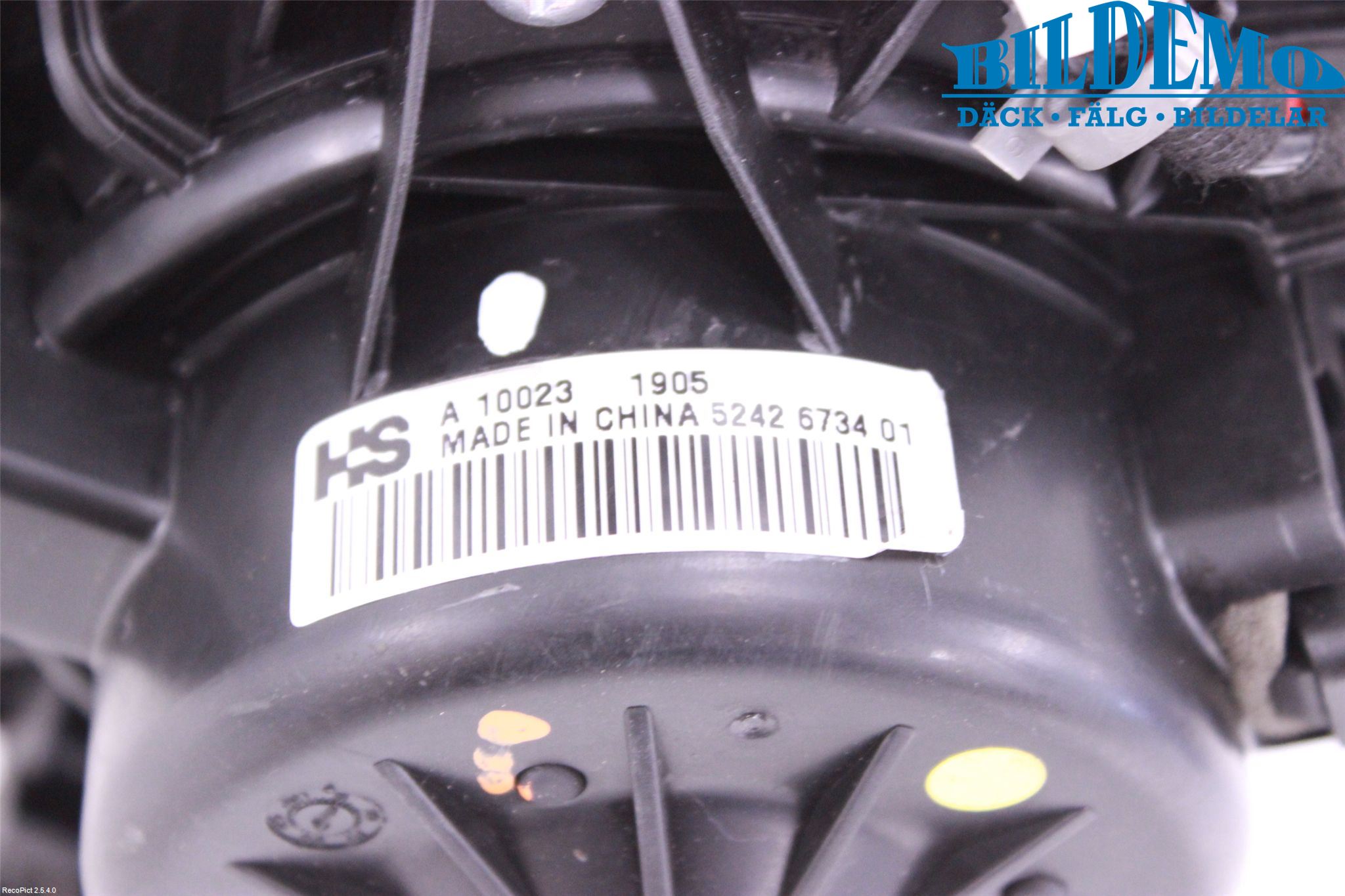 Saab 9-5 10-12 Varmeapparat Viftemotor