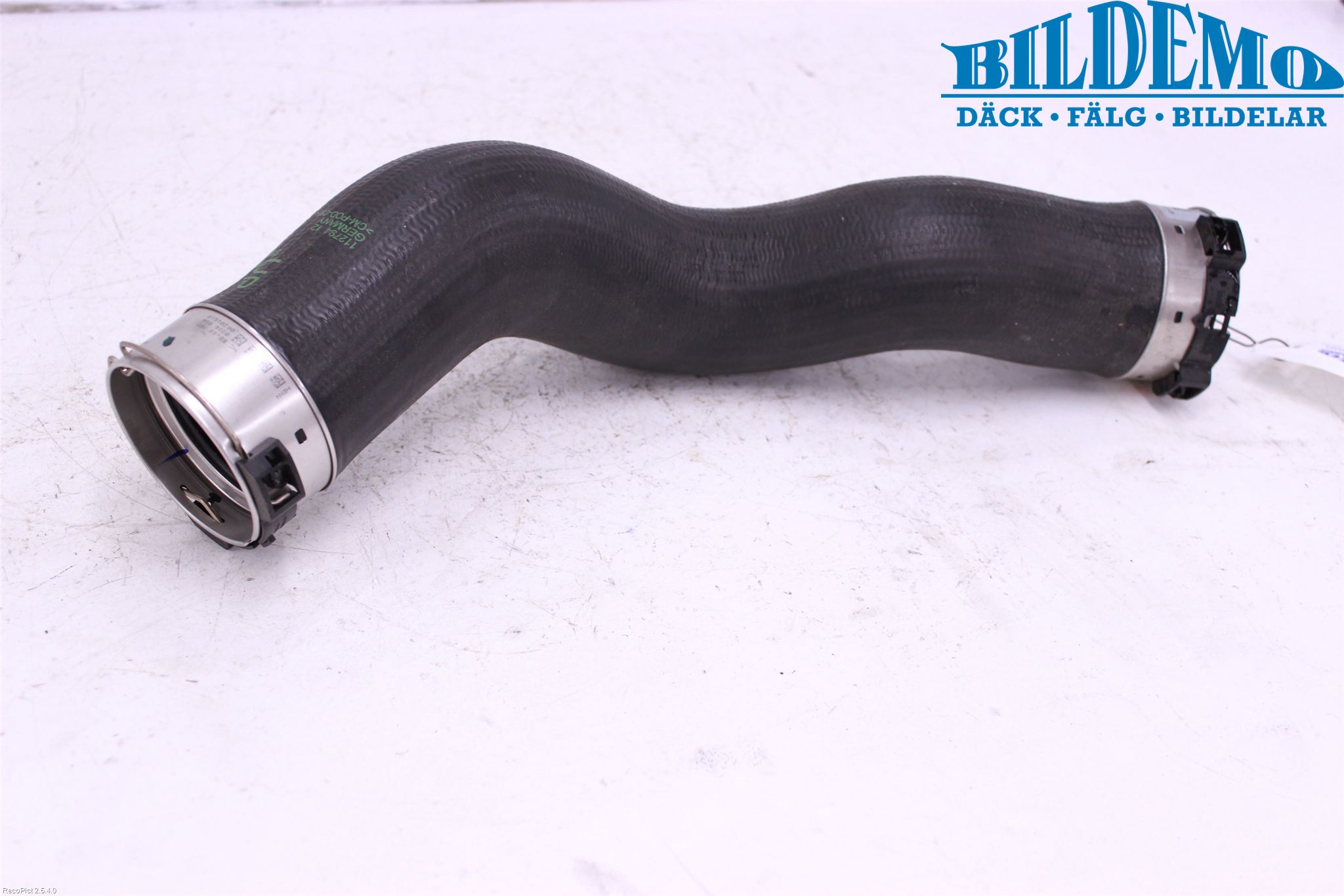 BMW 3 F30/F31/F80 12-19 Intercooler Rør-Slange