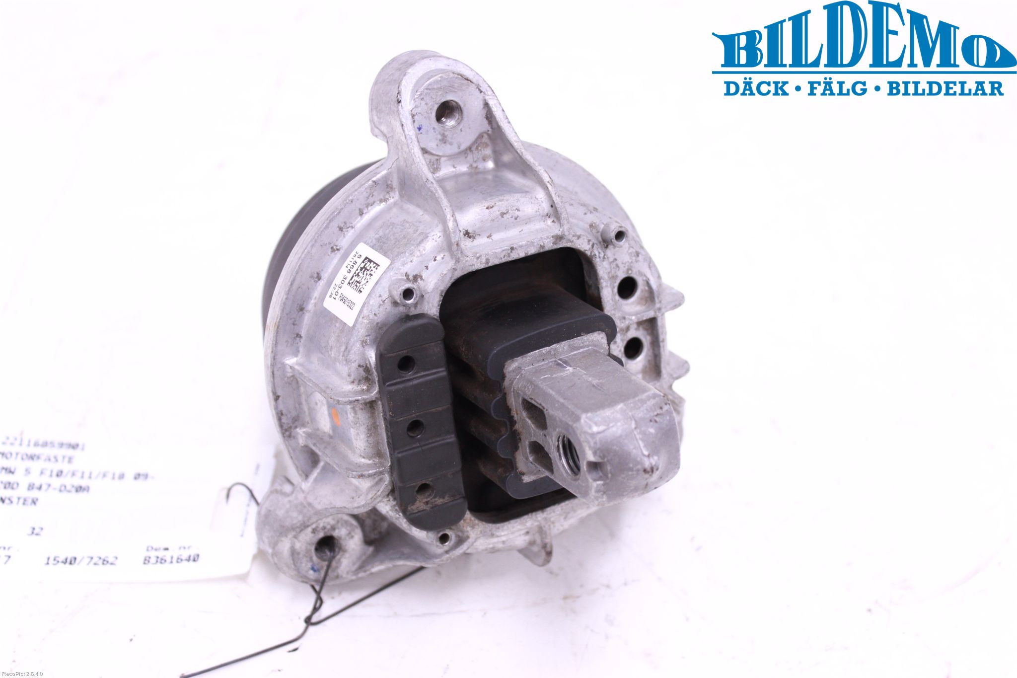 BMW 5 F10/F11/F18 09-17 Motor Feste Stål-Alu
