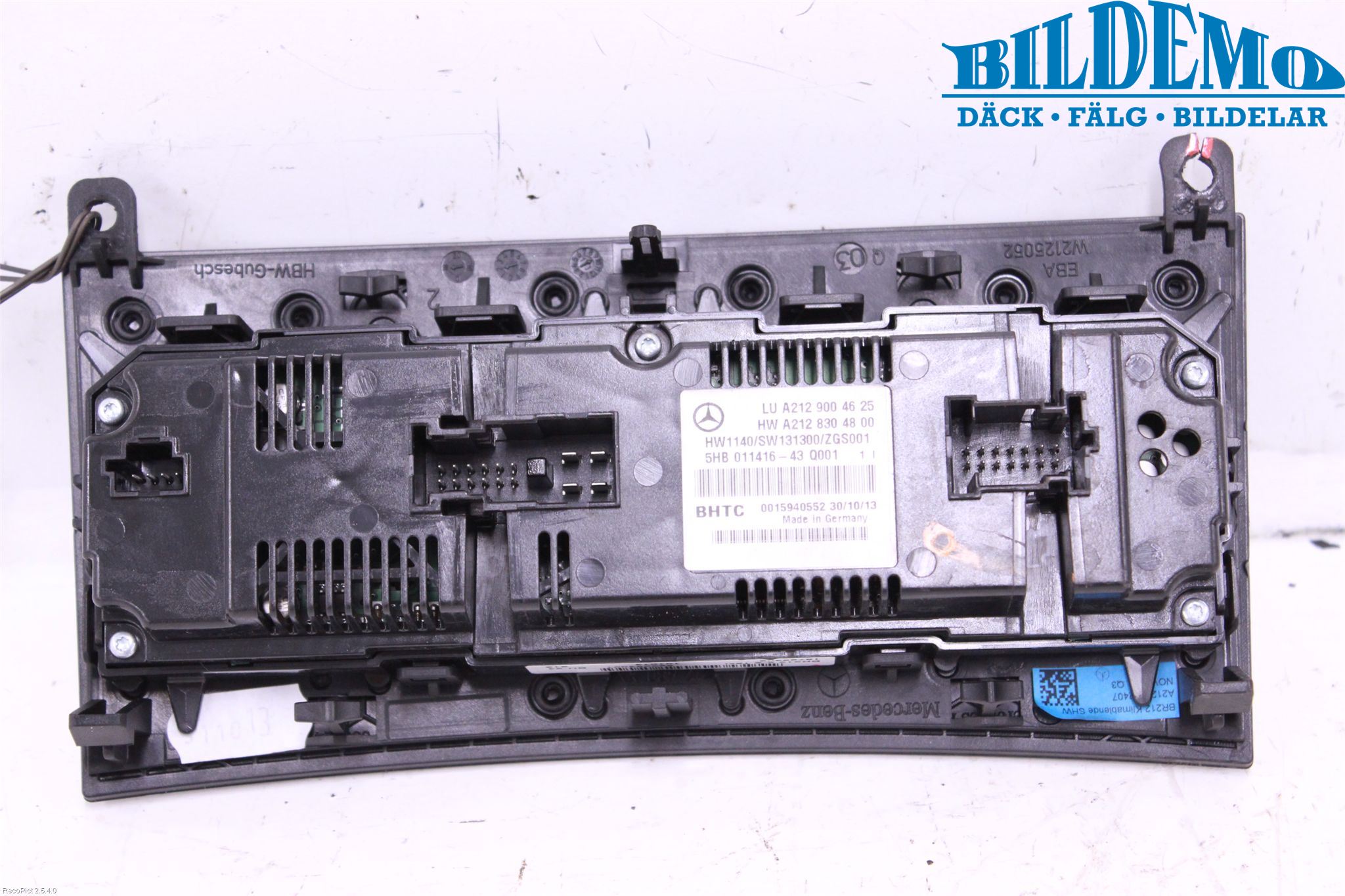 Mercedes-Benz MB E-KLASS (W212) 09-16 Varme Ac Betjening-Display