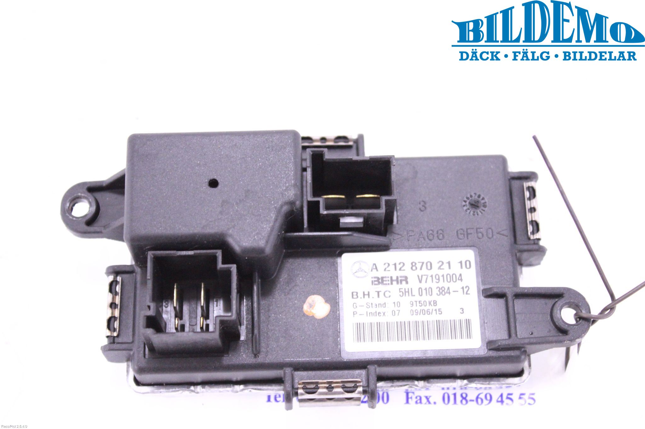 Mercedes-Benz MB E-KLASS (W212) 09-16 Varmeapparat Viftemotstand