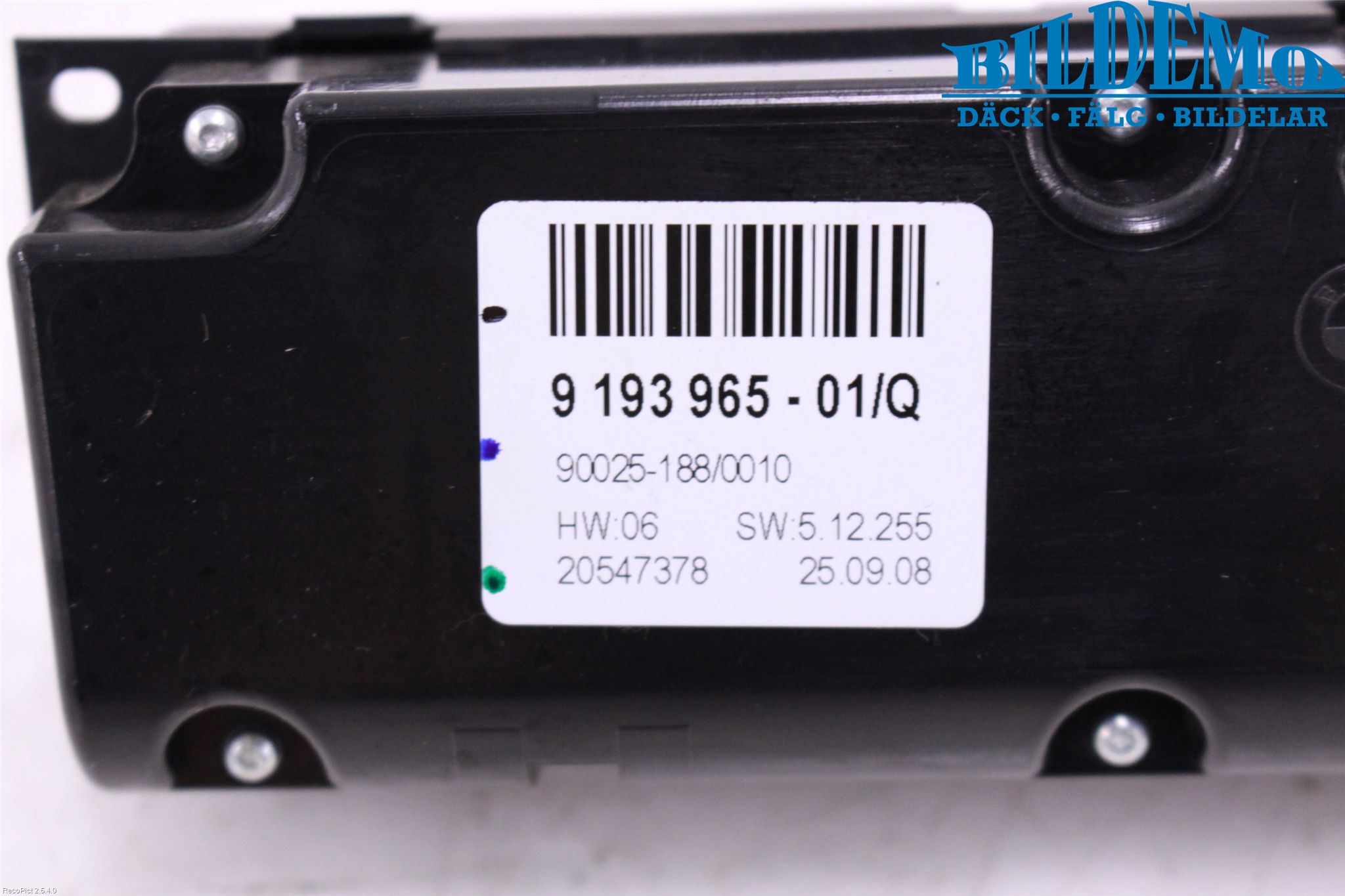 BMW X6 E71/E72   08-14 Varme Ac Betjening-Display