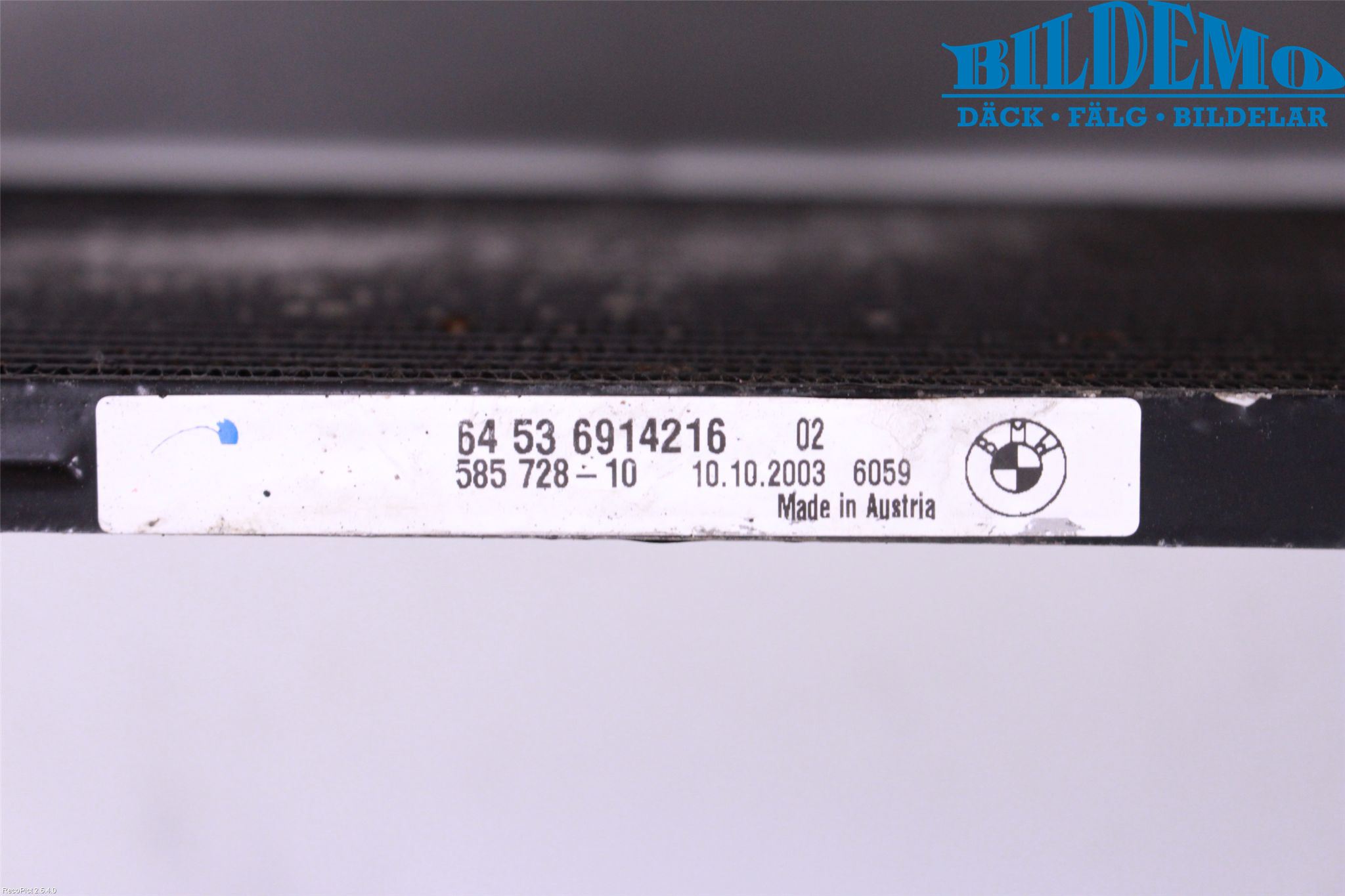 BMW X5 E53     99-06 Varme Ac Kondenser-Kjøler