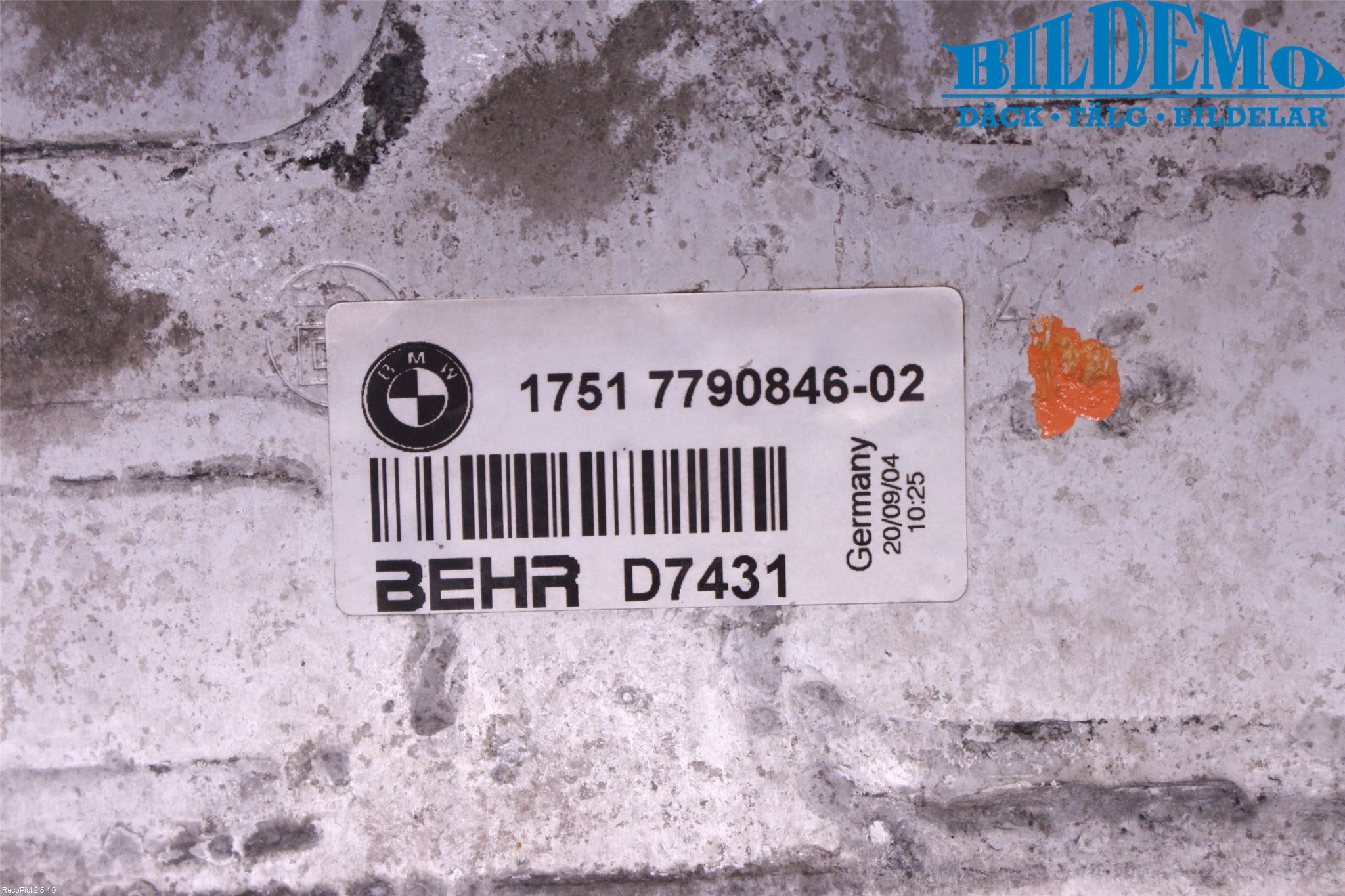 BMW 7 E65/66    00-08 Intercooler Radiator