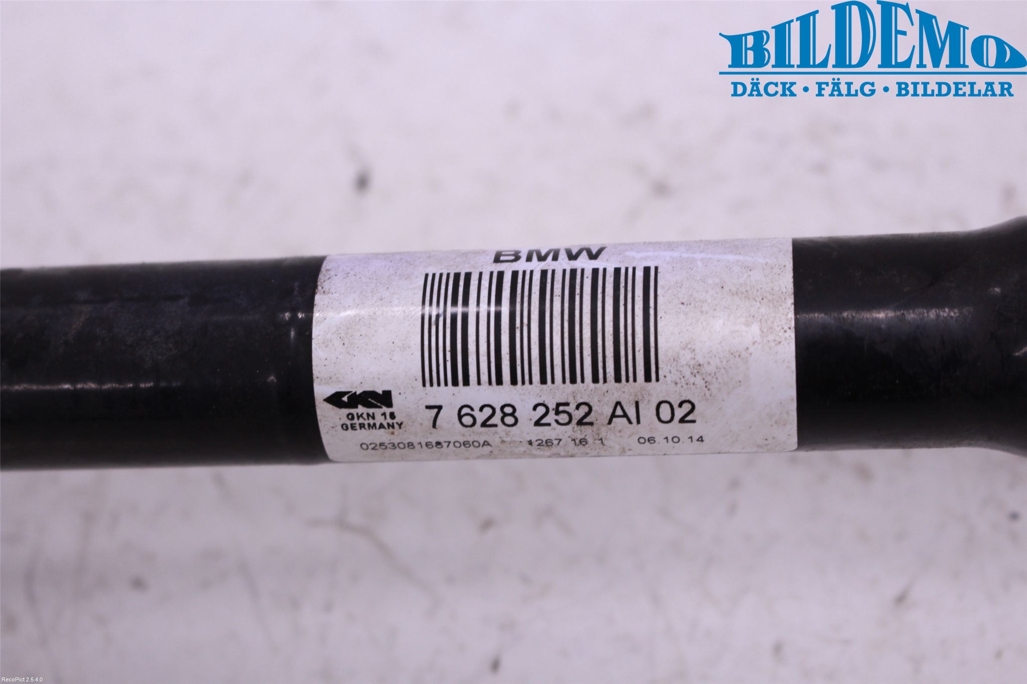 BMW 1 F20/F21 11-19 Drivaksel Bak Kompl Høyre