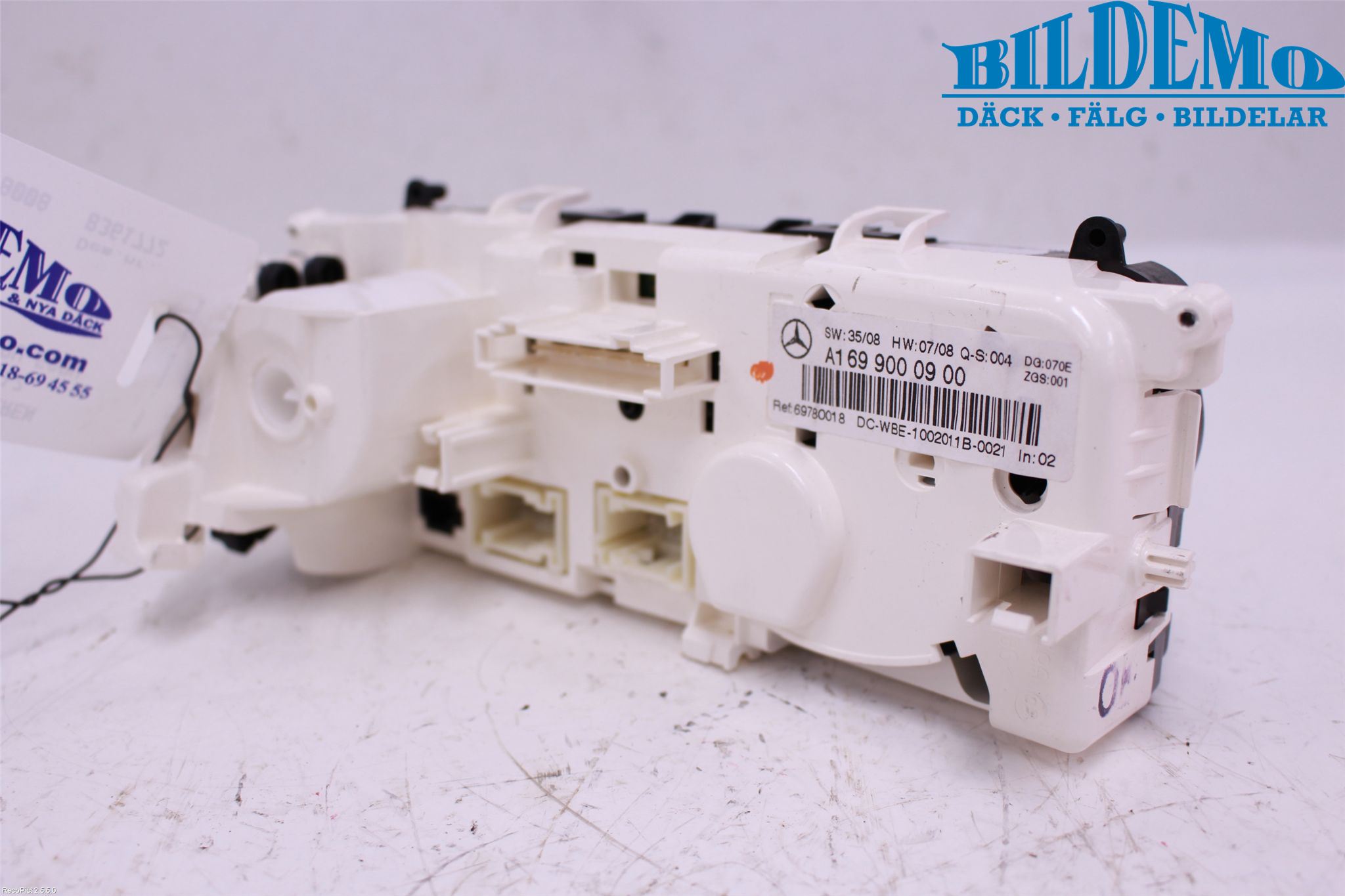 Mercedes-Benz MB A-KLASS (W169) 04-12 Varme Ac Betjening-Display