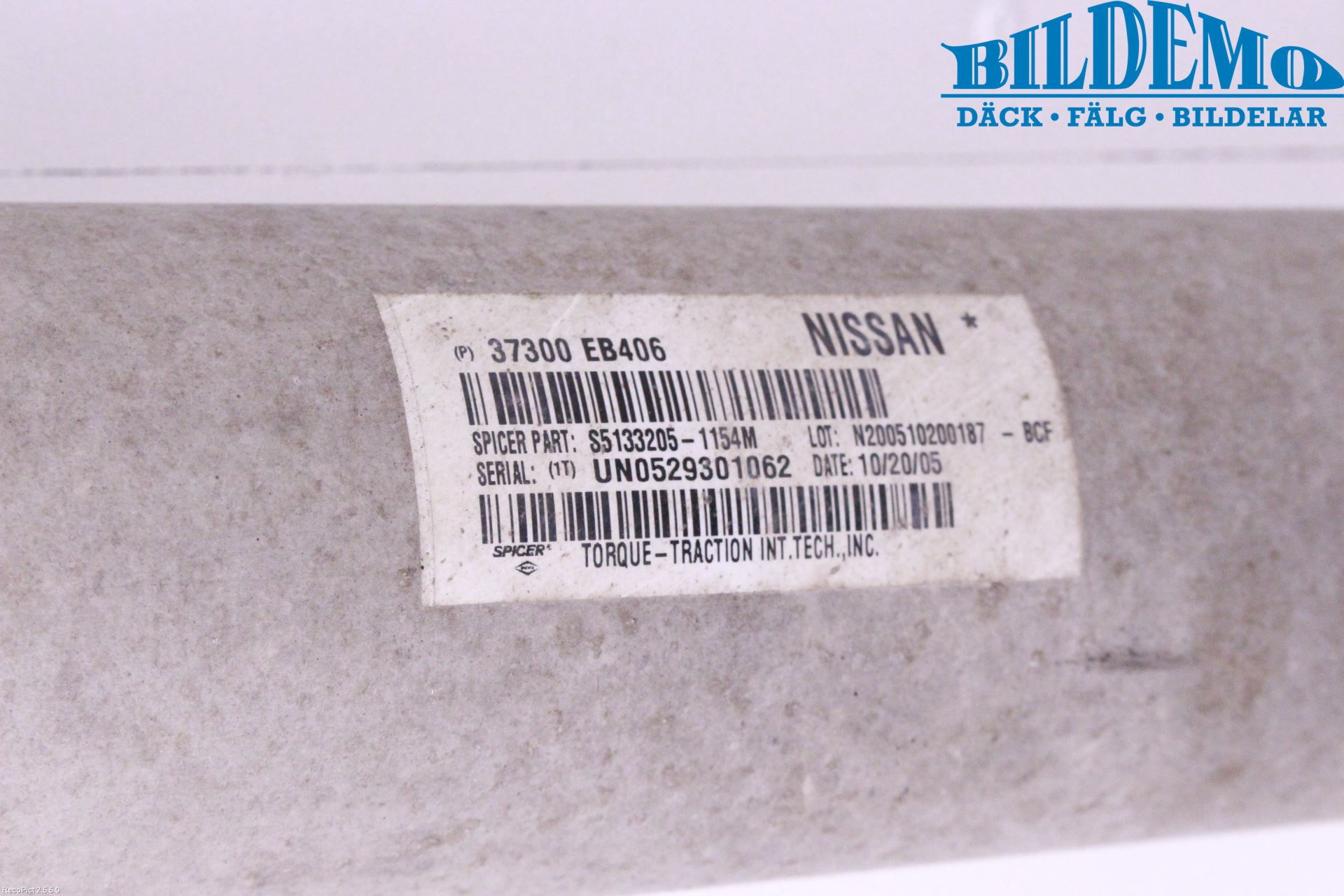 Nissan NAVARA 05-16 Mellomaksel Bakre