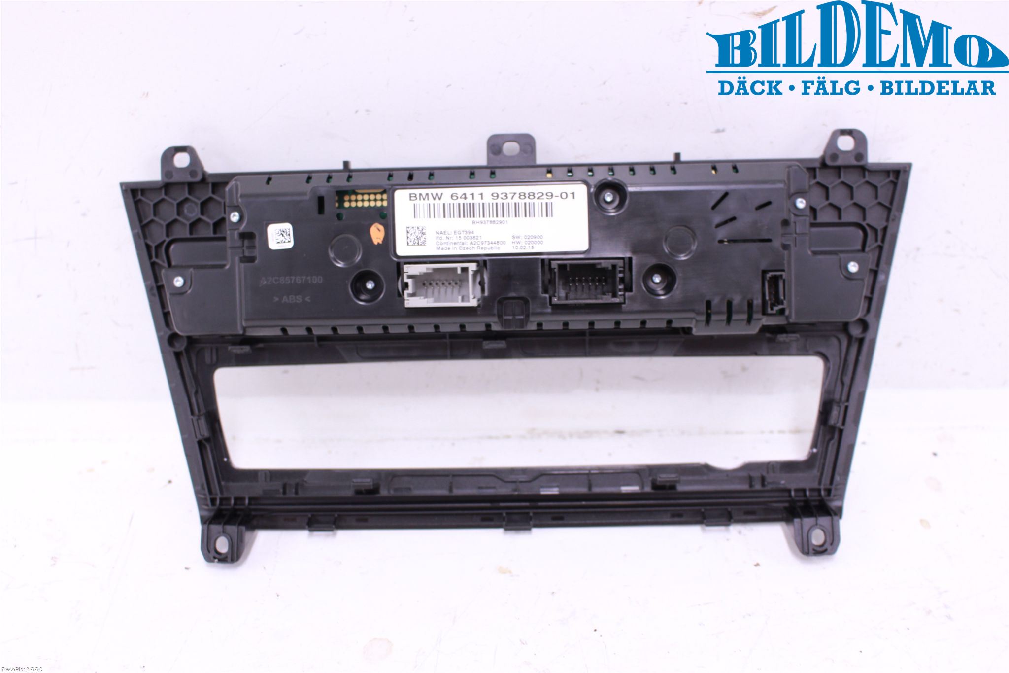 BMW X3 F25 10-17 Varme Ac Betjening-Display