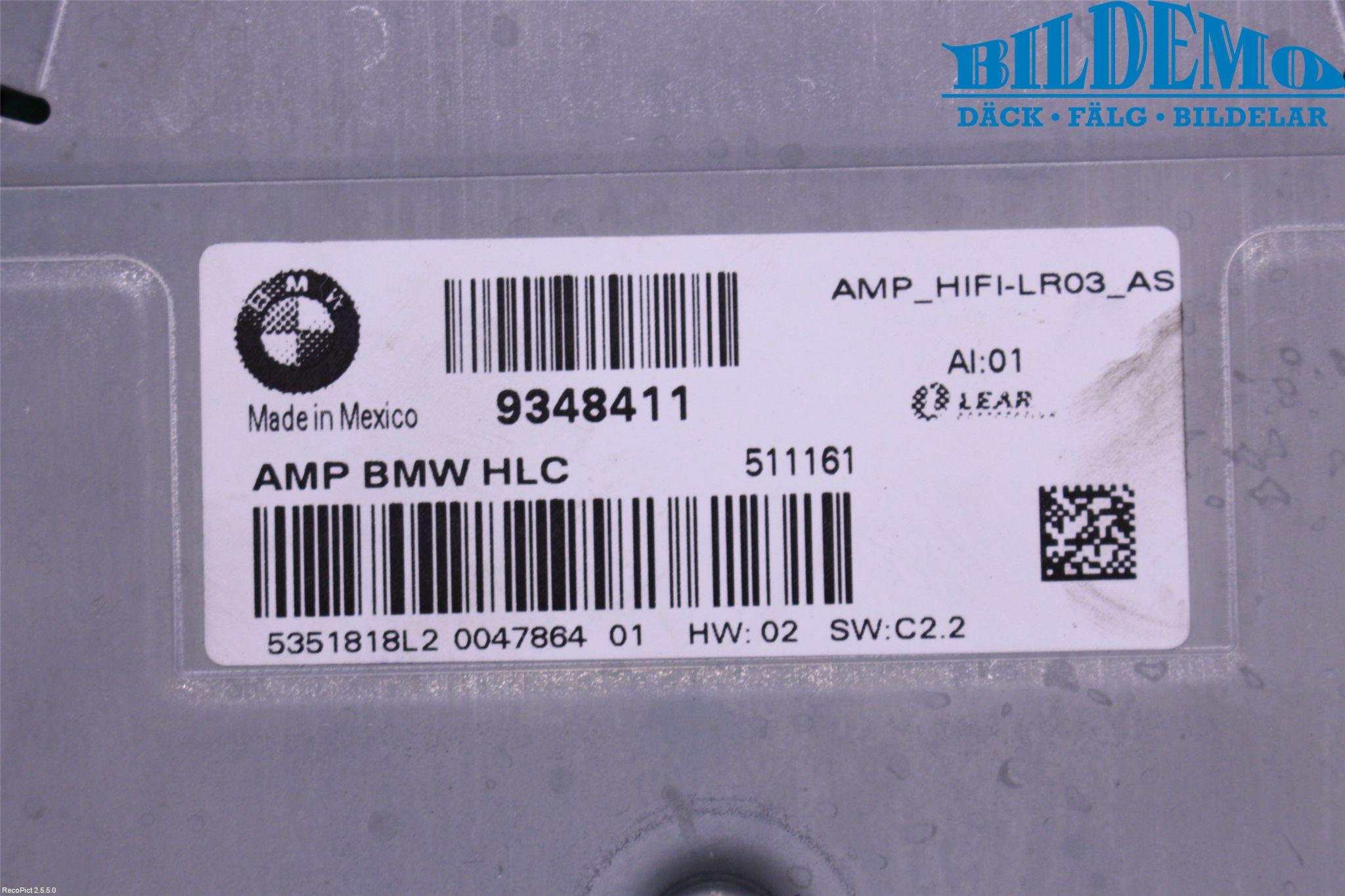 BMW X3 F25 10-17 Stereo Forsterker