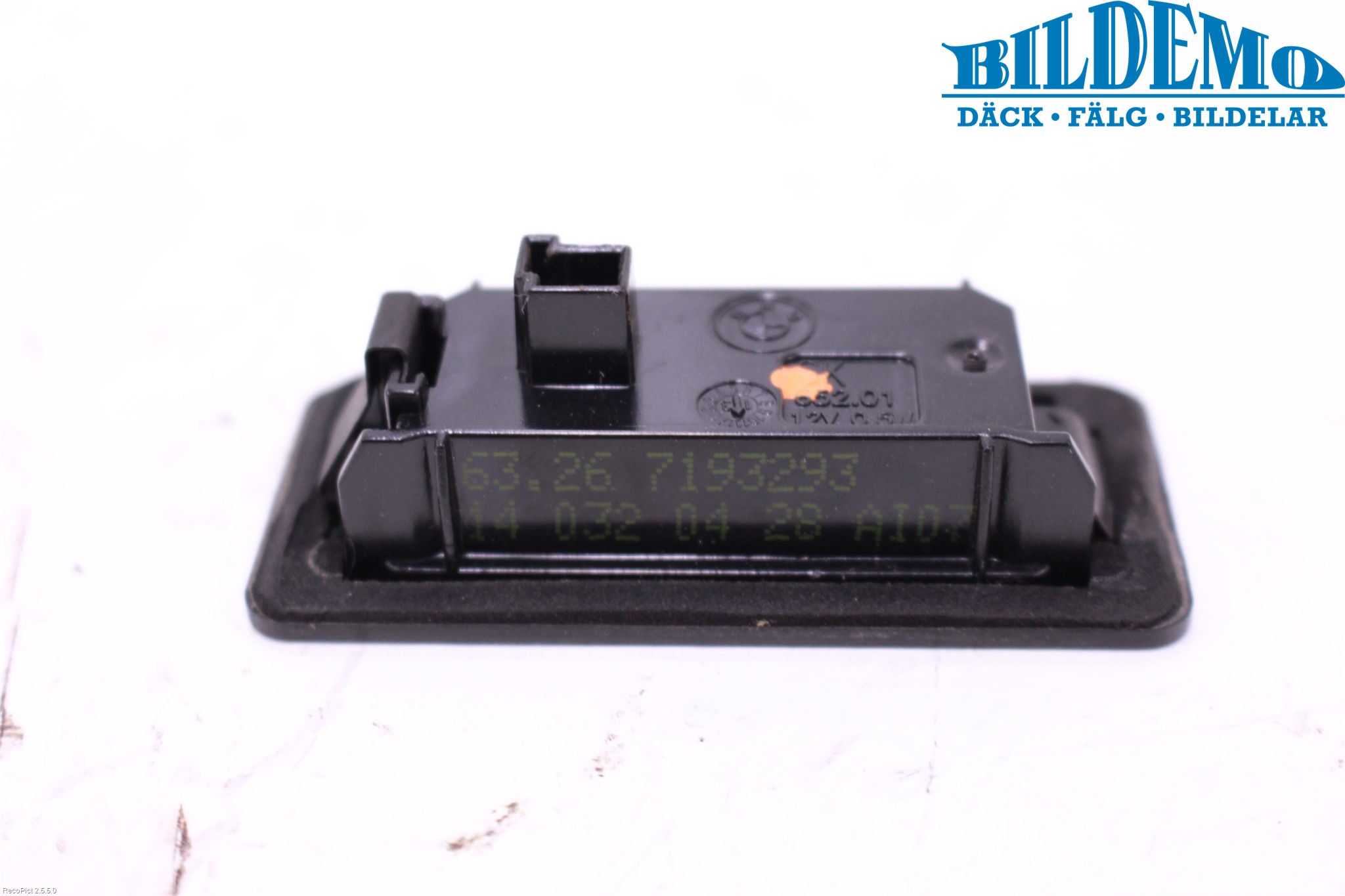 BMW 5 F10/F11/F18 09-17 Skilt Belysning