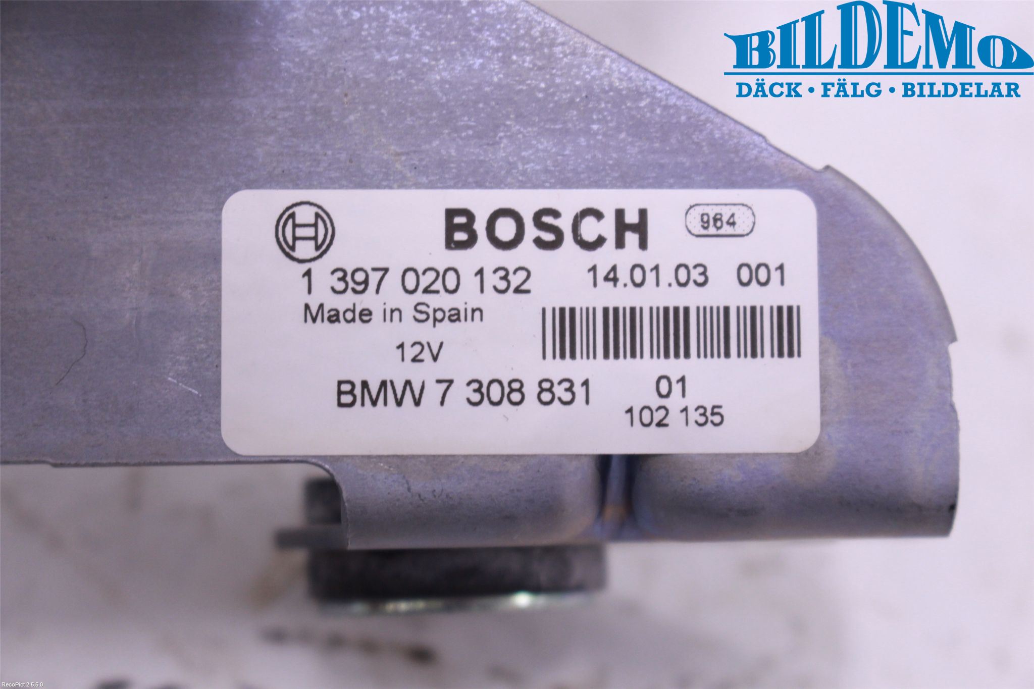 BMW 5 F10/F11/F18 09-17 Bakluke-Lokk Låsekasse