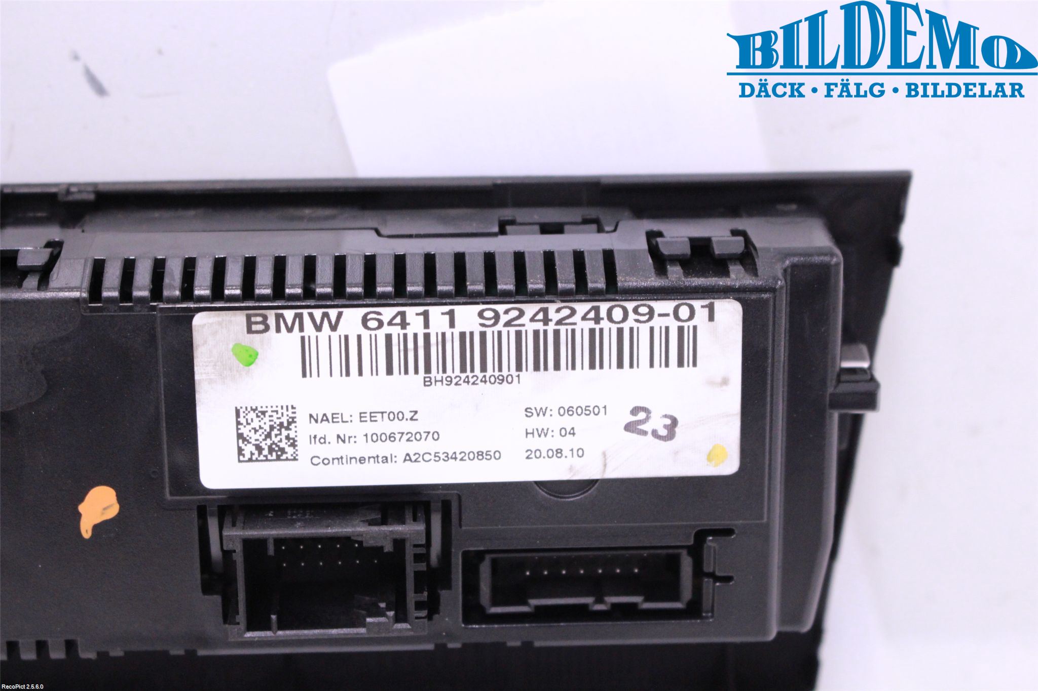 BMW X1 E84 10-15 Varme Ac Betjening-Display