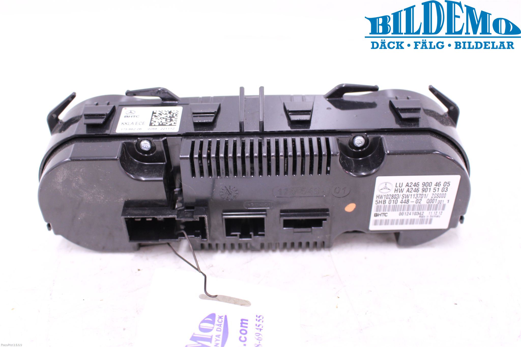 Mercedes-Benz MB B-KLASS (W246/W242) 12-19 Varme Ac Betjening-Display
