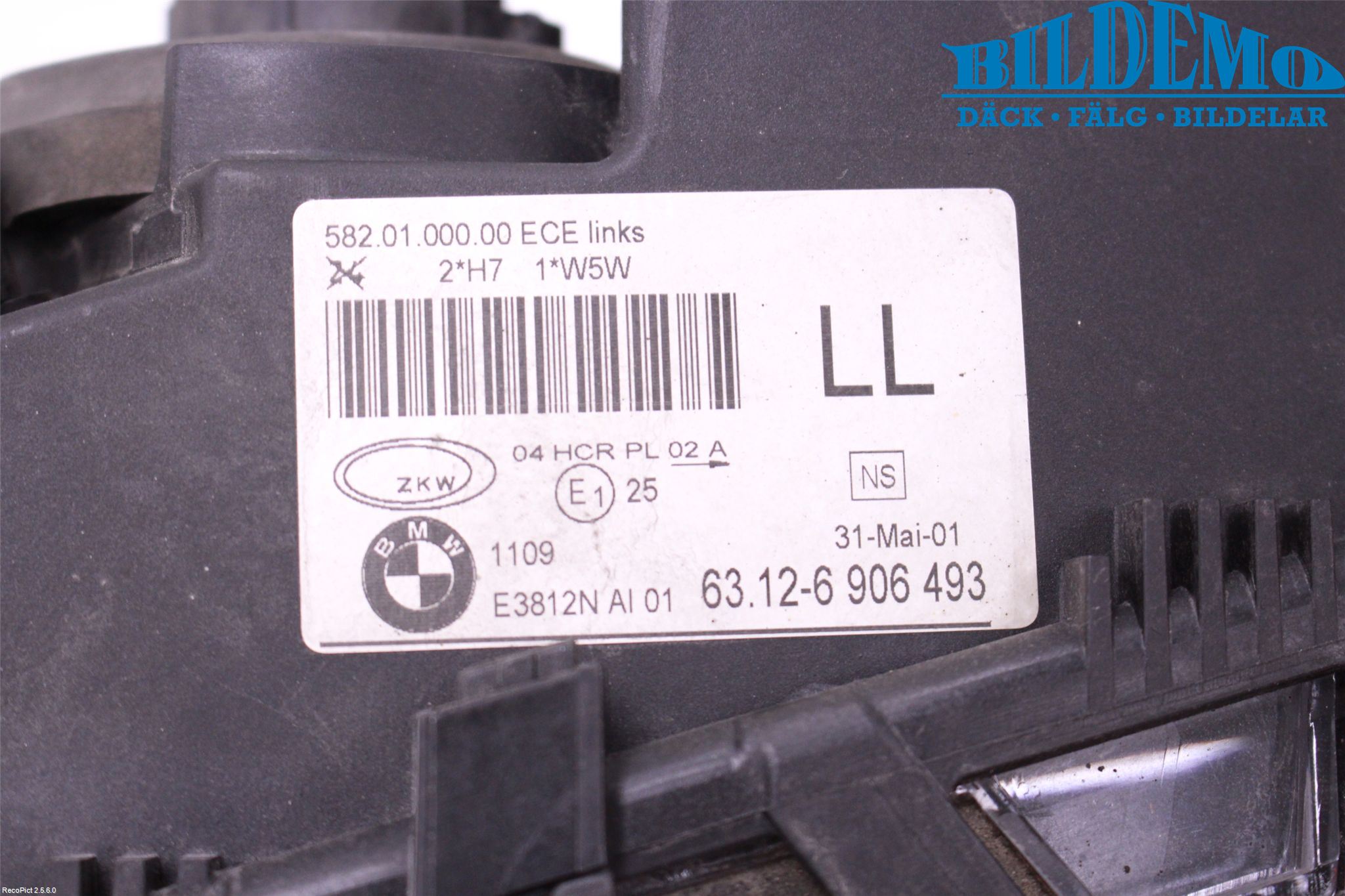 BMW 3 E46      98-05 Frontlykt Venstre