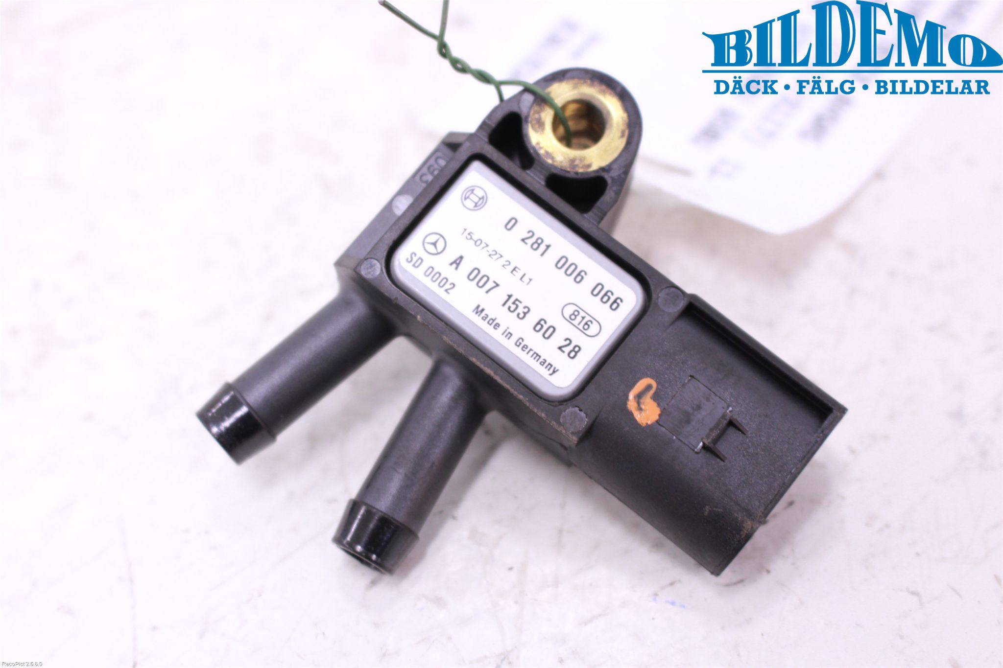 Mercedes-Benz MB CLA-KLASS (C117/X117) 13-19 Sensor Temp-Trykk Avgass