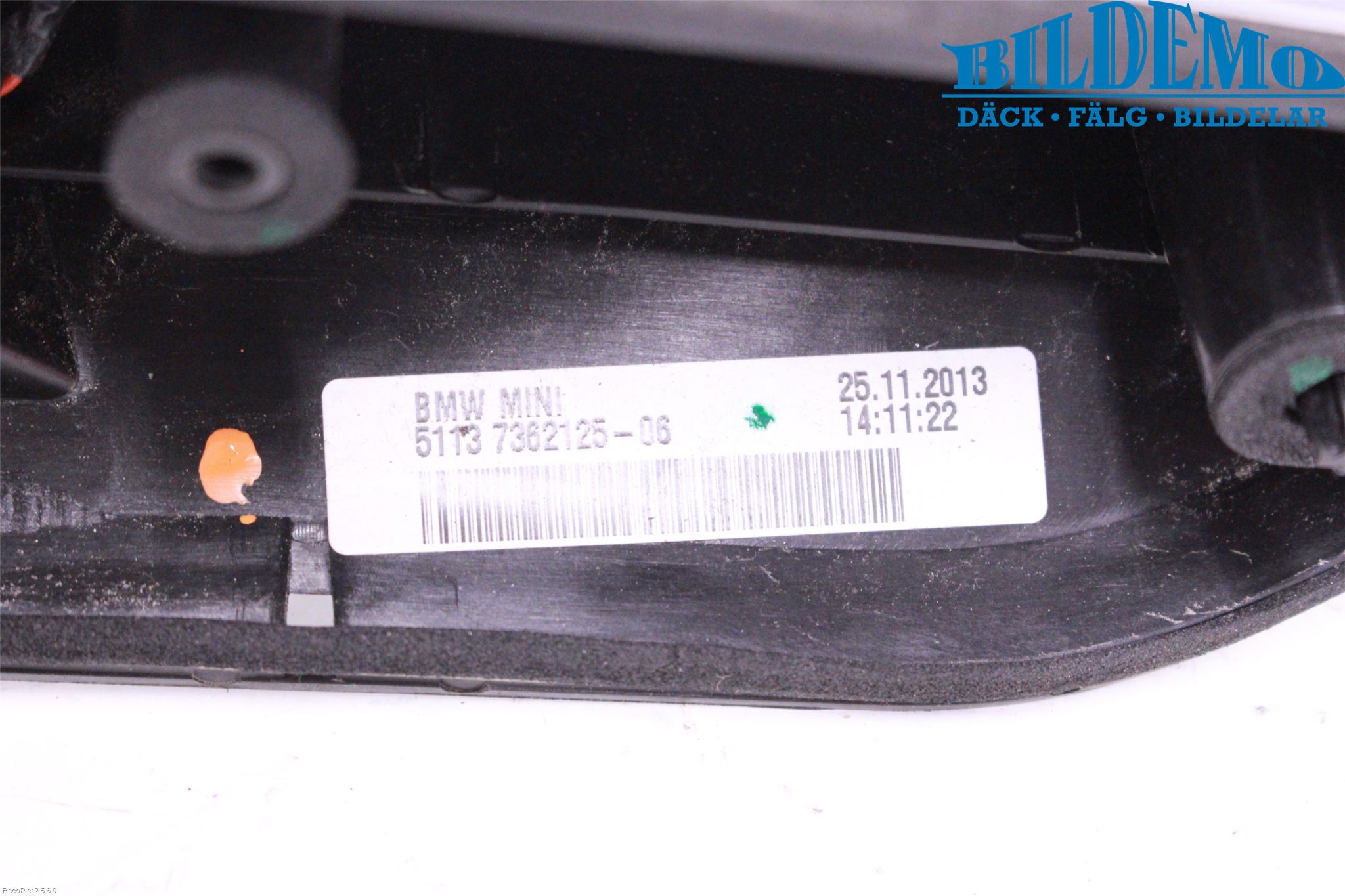 Mini ONE/COOPER 3DR F56 14-24 Bakluke Handtak Ytre