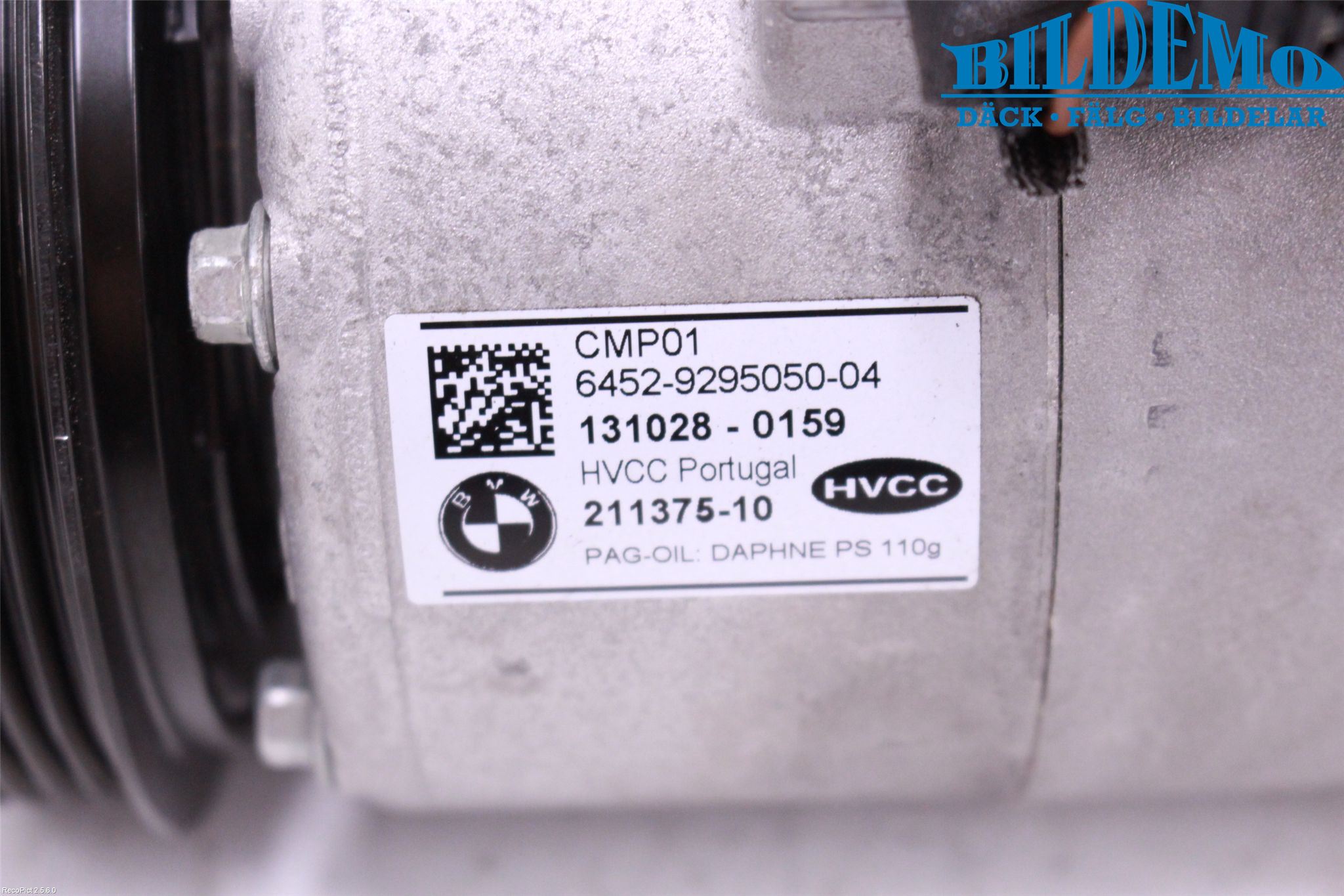 Mini ONE/COOPER 3DR F56 14-24 Varme Ac Kompressor