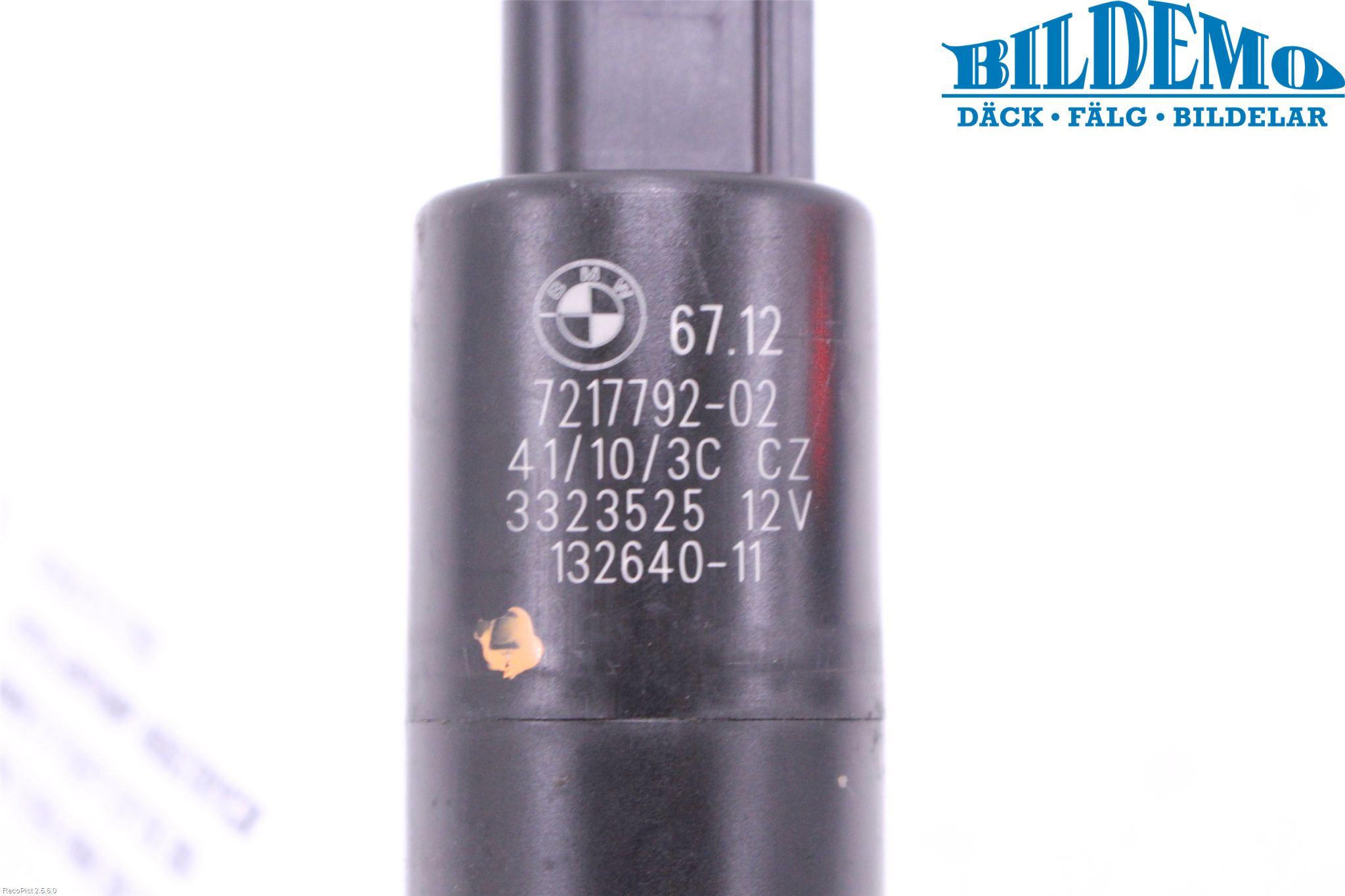 BMW 5 F10/F11/F18 09-17 Spylerpumpe Høytrykk
