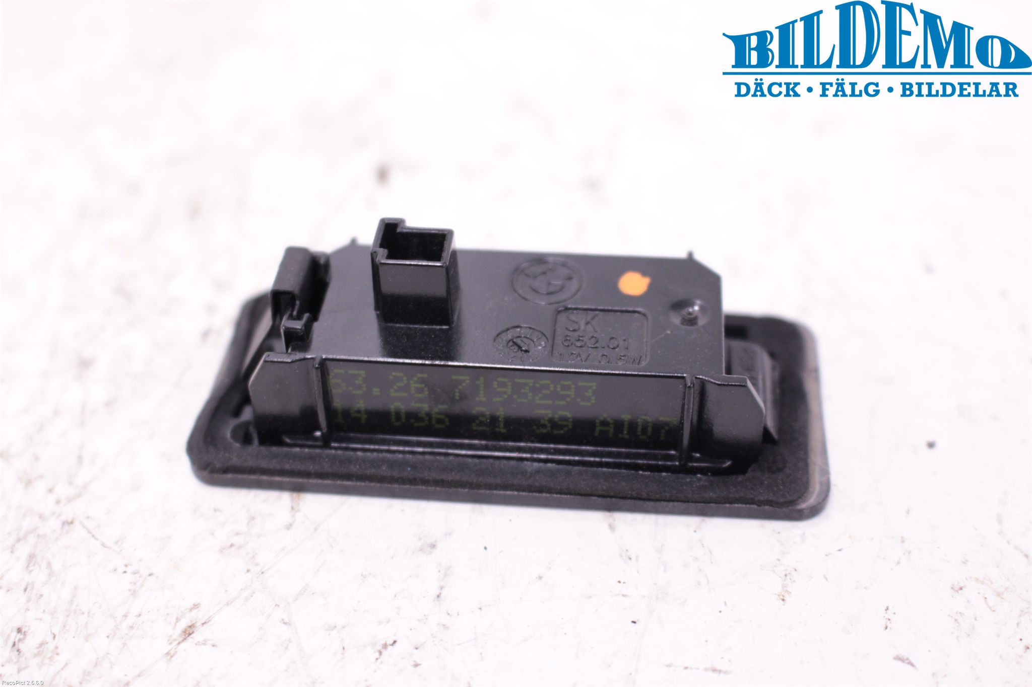 BMW 5 F10/F11/F18 09-17 Skilt Belysning