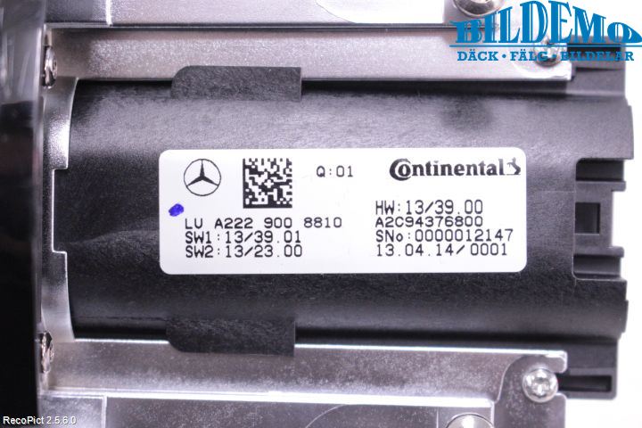 Mercedes-Benz MB S-KLASS (W222) 13-20 Bryter Cruisekontroll