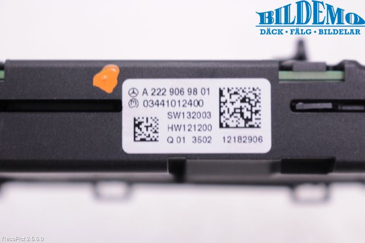 Mercedes-Benz MB S-KLASS (W222) 13-20 Varme Ac Betjening-Display