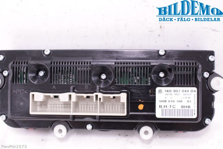 Volkswagen VW TOURAN 03-10 Varme Ac Betjening-Display