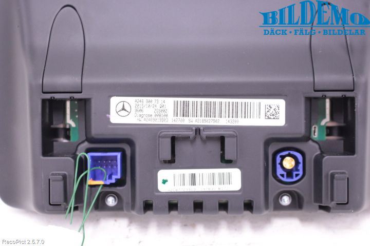Mercedes-Benz MB CLA-KLASS (C117/X117) 13-19 Instr Skjerm Dvd-Gps-Ac-Tlf