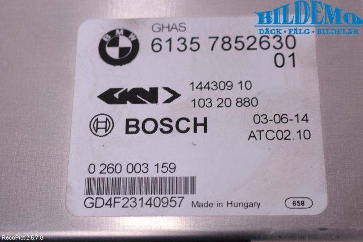 BMW 4 F32/F33/F82/F83 13-20 Styreenhet Øvrig