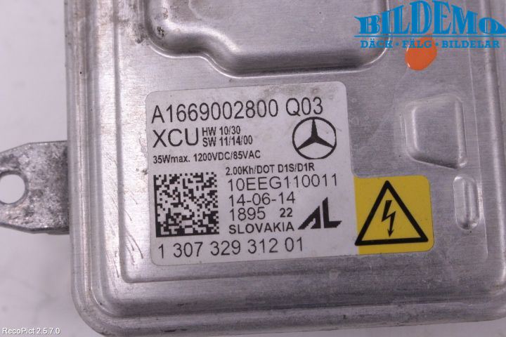Mercedes-Benz MB B-KLASS (W246/W242) 12-19 Styreenhet Xenon