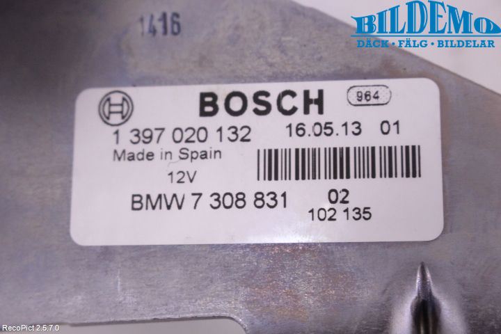 BMW 5 F10/F11/F18 09-17 Bakluke-Lokk Låsekasse