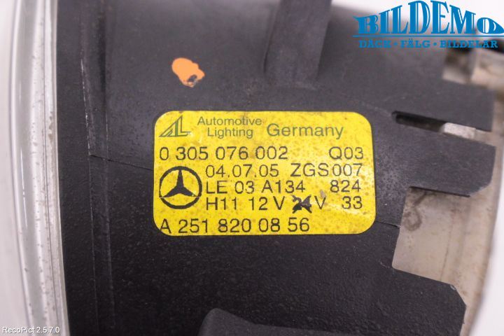 Mercedes-Benz MB A-KLASS (W169) 04-12 Frontlykt-Kurve-Tåkelys