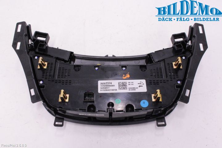 Opel INSIGNIA 09-16 Varme Ac Betjening-Display