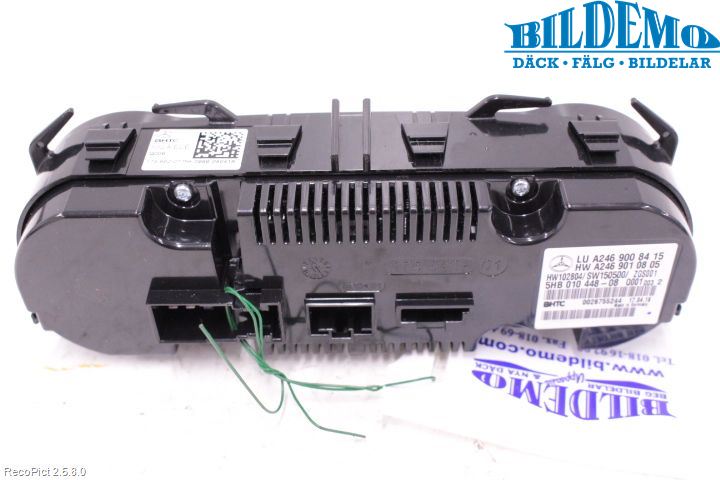 Mercedes-Benz MB CLA-KLASS (C117/X117) 13-19 Varme Ac Betjening-Display