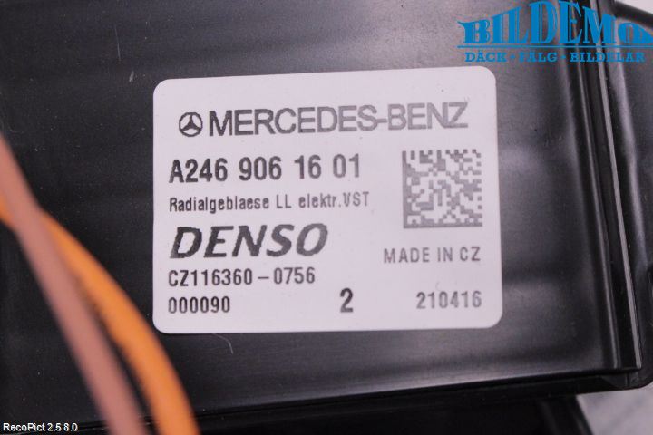 Mercedes-Benz MB CLA-KLASS (C117/X117) 13-19 Varmeapparat Viftemotor