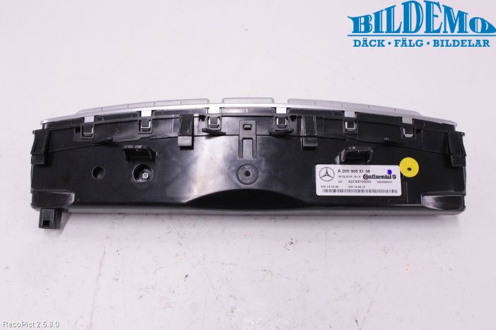 Mercedes-Benz MB C-KLASS (W205) 14-21 Varme Ac Betjening-Display