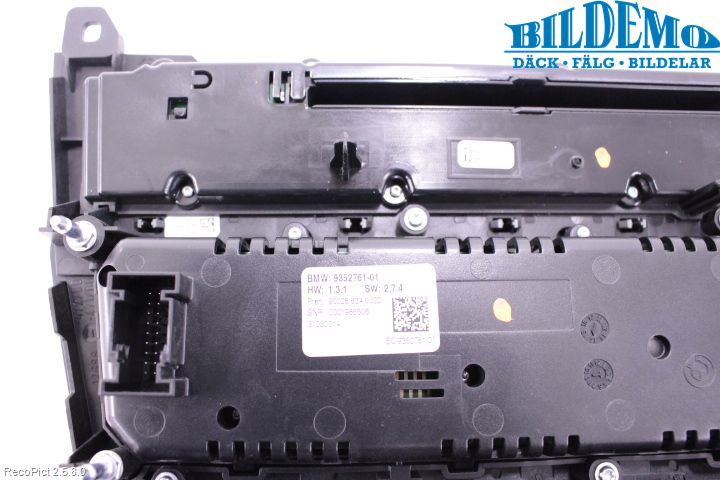 BMW 5 F10/F11/F18 09-17 Varme Ac Betjening-Display