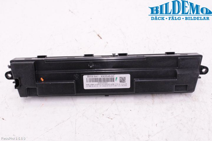 BMW 1 F20/F21 11-19 Varme Ac Betjening-Display