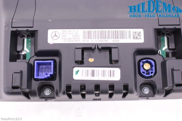Mercedes-Benz MB CLA-KLASS (C117/X117) 13-19 Instr Skjerm Dvd-Gps-Ac-Tlf
