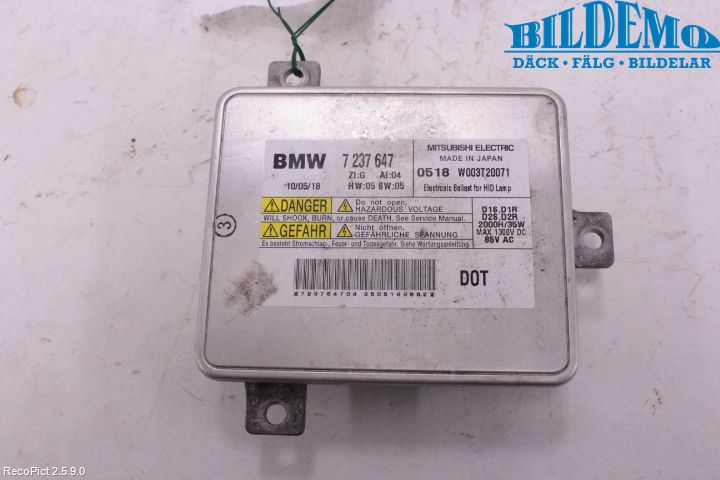 BMW 5 F10/F11/F18 09-17 Styreenhet Xenon
