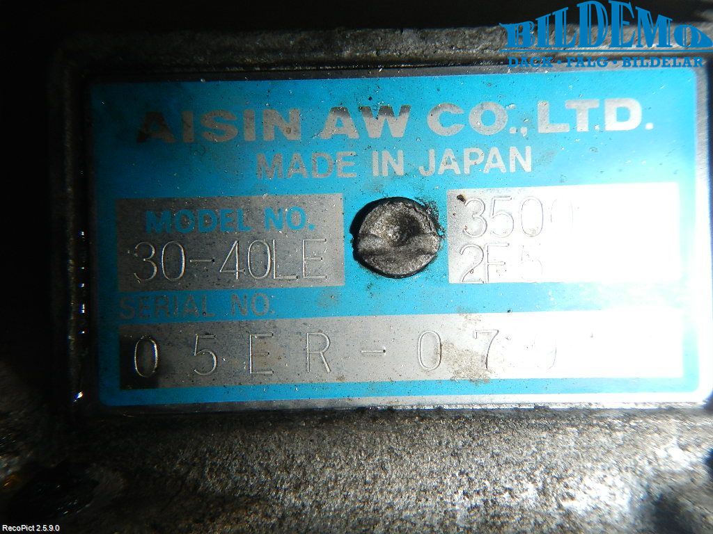 Toyota HI-ACE 95-05 Gearkasse Automat