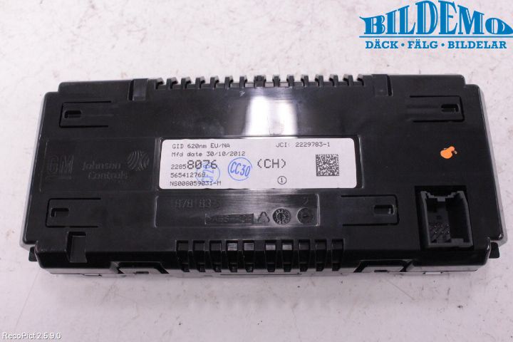 Opel ASTRA J 10-15 Kjørecomputer