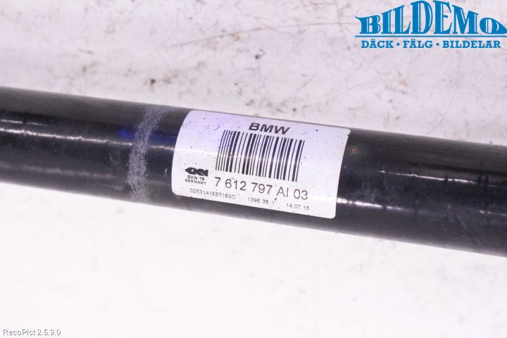 BMW X3 F25 10-17 Drivaksel Bak Kompl Venstre