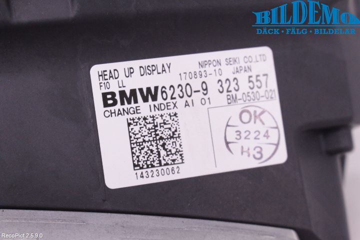 BMW 5 F10/F11/F18 09-17 Instr Skjerm Dvd-Gps-Ac-Tlf