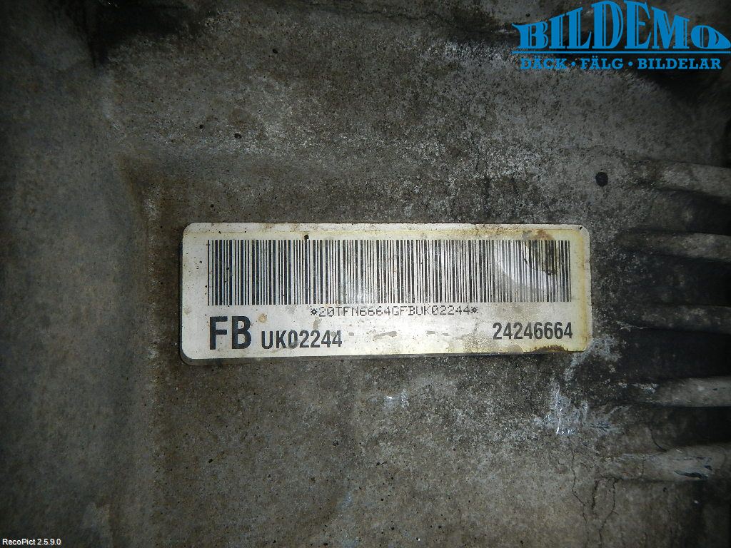 Chevrolet CAPTIVA Gearkasse Fordelingskasse