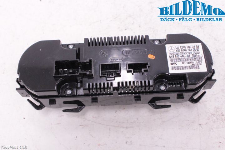 Mercedes-Benz MB B-KLASS (W246/W242) 12-19 Varme Ac Betjening-Display
