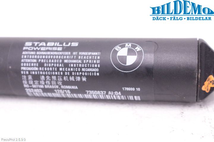 BMW X1 F48 15-22 Bakluke Demper-Gassfjær