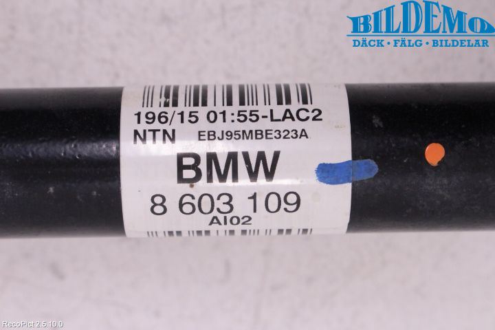BMW 3 F30/F31/F80 12-19 Drivaksel Bak Kompl Venstre