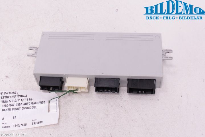 BMW 5 F10/F11/F18 09-17 Styreenhet Øvrig